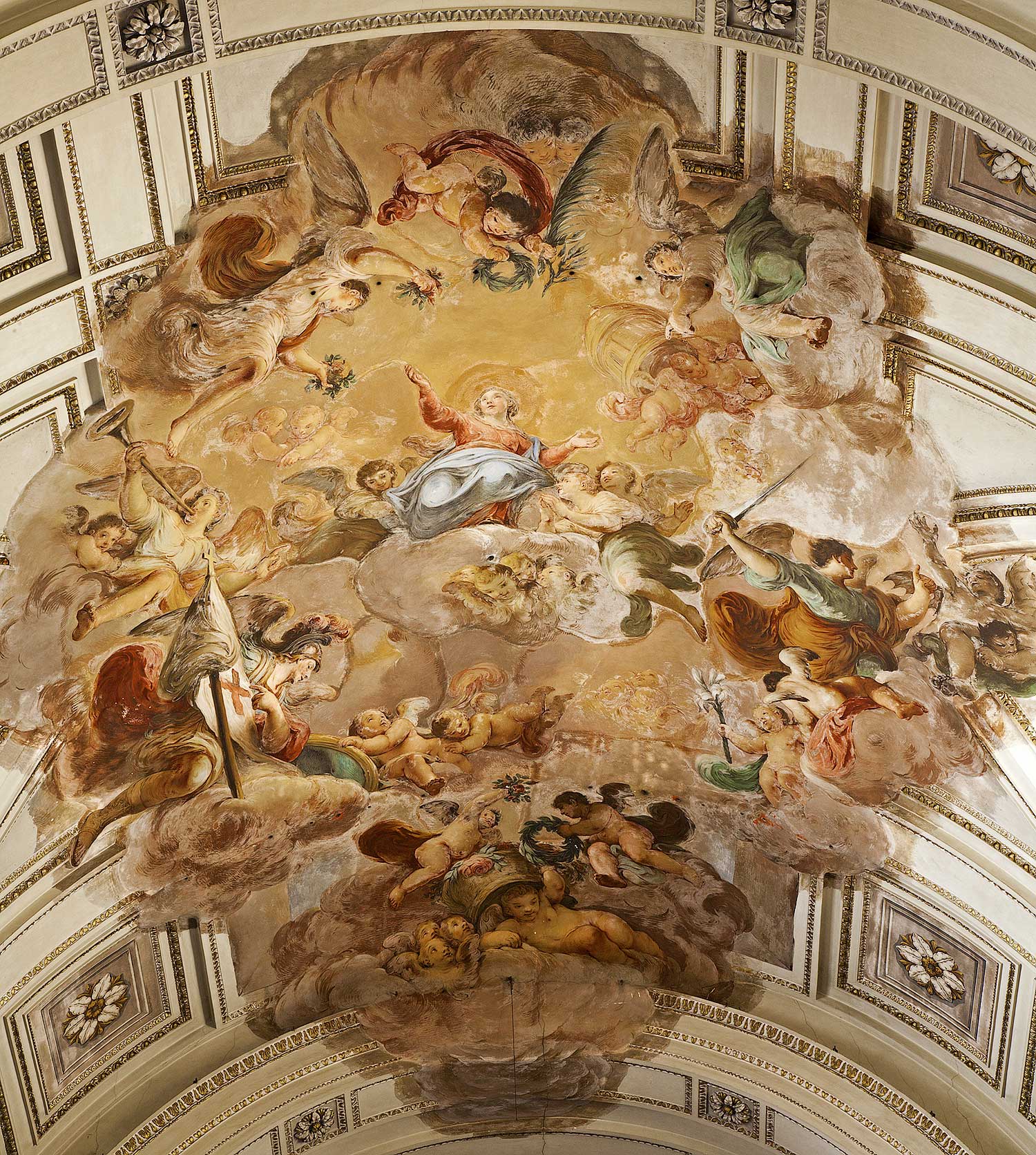 A fresco in the cathedral of Palermo